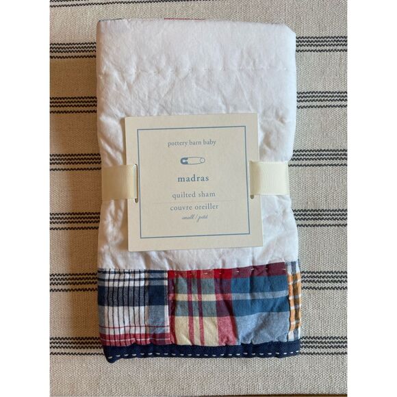 Pottery Barn Kids Other - Pottery Barn Kids Madras Baby Pillow Sham